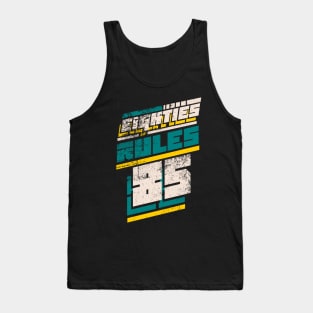 Eighties Rules distressed Tank Top